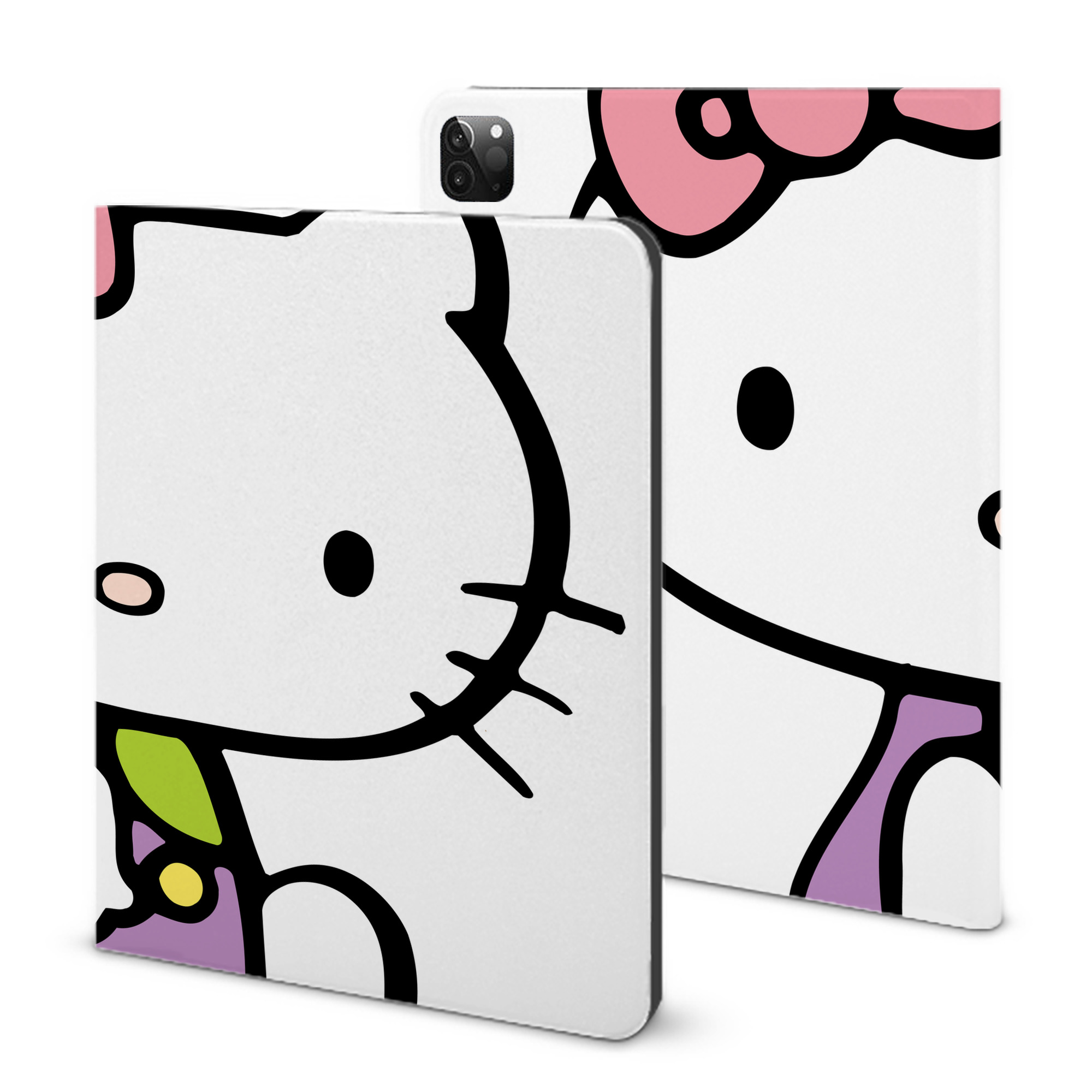 （画像用） Hello Kitty ハローキティ IPadケース ペンホルダー付き ブックスタイルデザイン